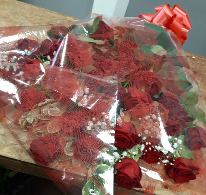 Anniversary aqua gift box  Bristol florist APB11